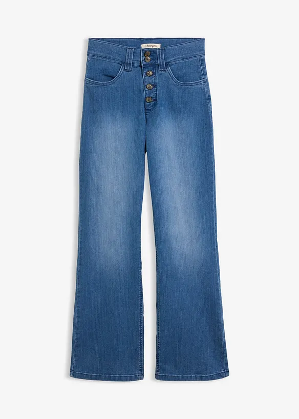 Straight Jeans High Waist, Stretch, bonprix