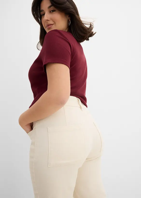 Straight Jeans High Waist, Stretch, bonprix