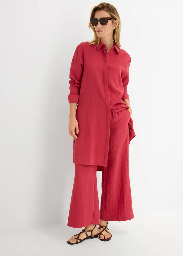 L&aring;ng blus av mjuk viskos, bonprix