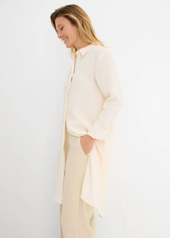 L&aring;ng blus av mjuk viskos, bonprix