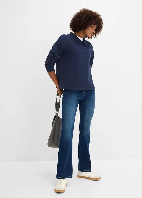 Shaping Bootcut Jeans Mid Waist, bonprix