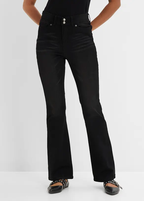 Shaping Bootcut Jeans Mid Waist, bonprix