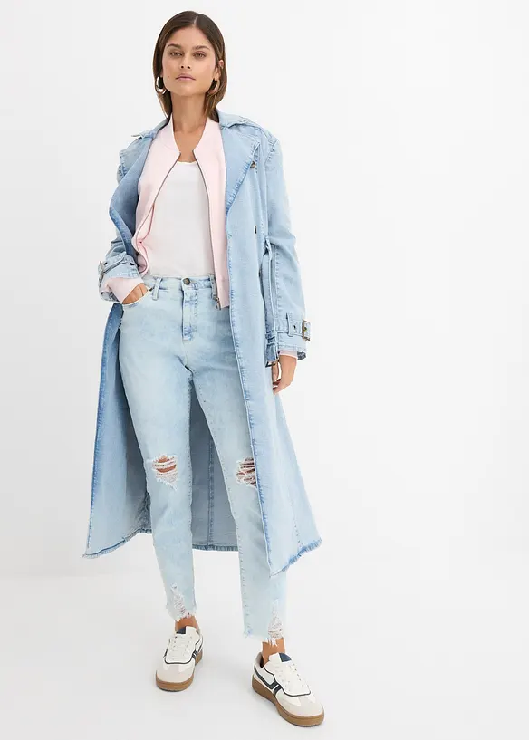 Mom jeans med destroyed-effekter, bonprix