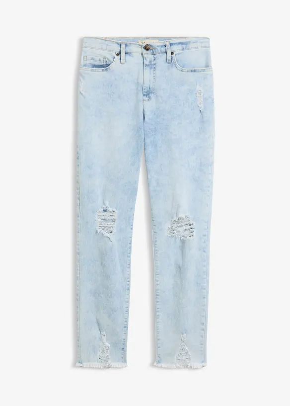 Mom jeans med destroyed-effekter, bonprix