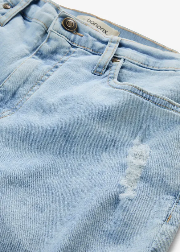 Mom jeans med destroyed-effekter, bonprix