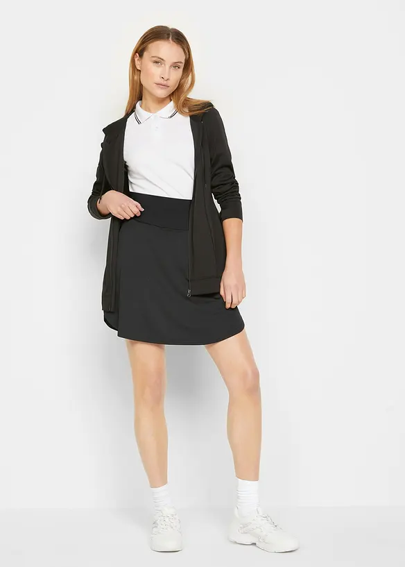 Snabbtorkande sportkjol med integrerad cykelbyxa, bonprix