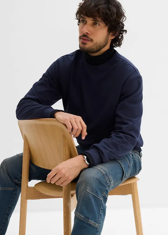 Regular Fit Cargo Stretch Jeans, Straight, bonprix