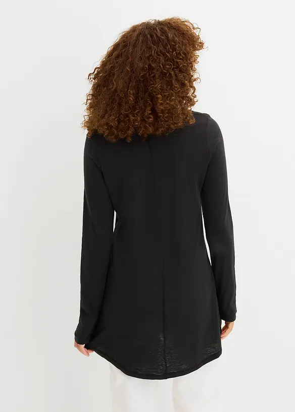 L&aring;ng&auml;rmad topp av ren bomull, bonprix