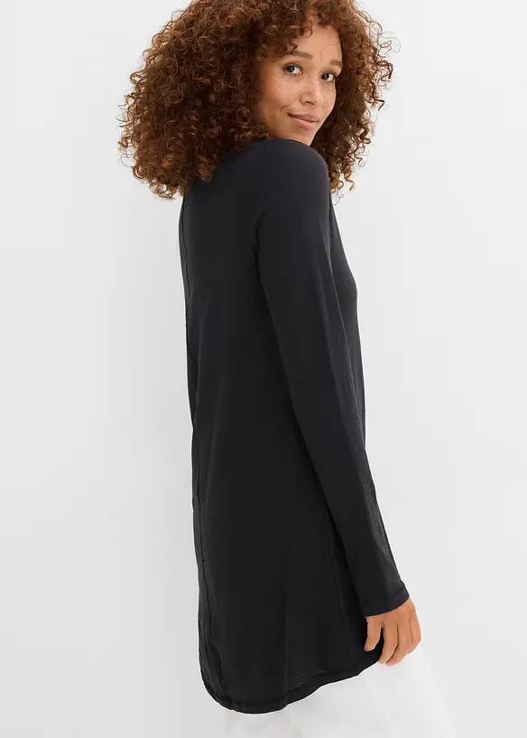 L&aring;ng&auml;rmad topp av ren bomull, bonprix