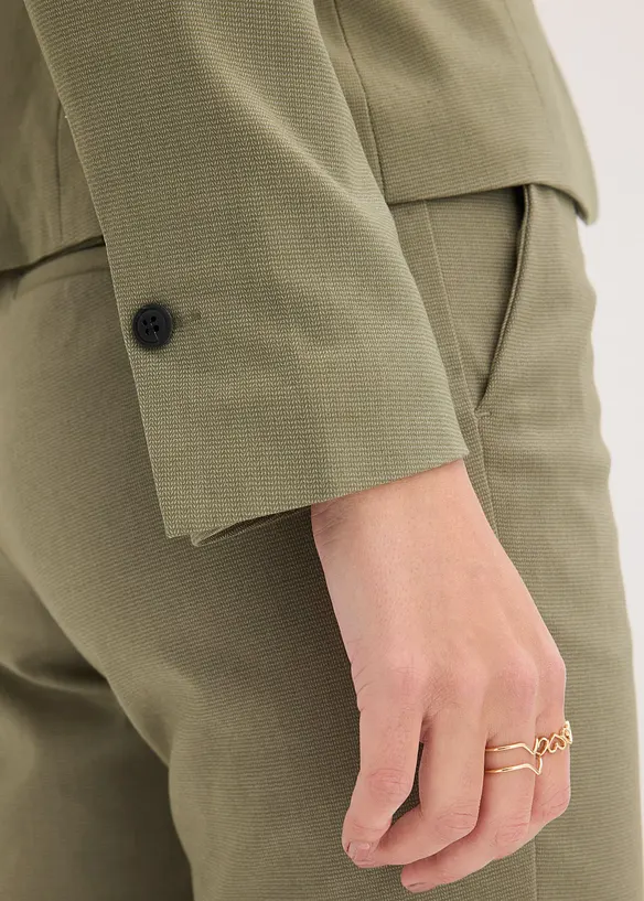 Kavaj med passpoalfickor, Petite, bonprix