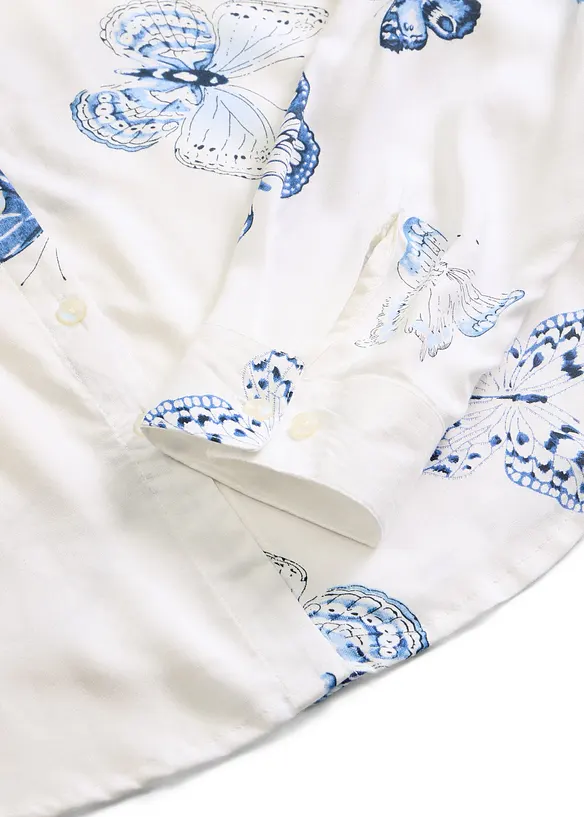 M&ouml;nstrad viskosblus, bonprix