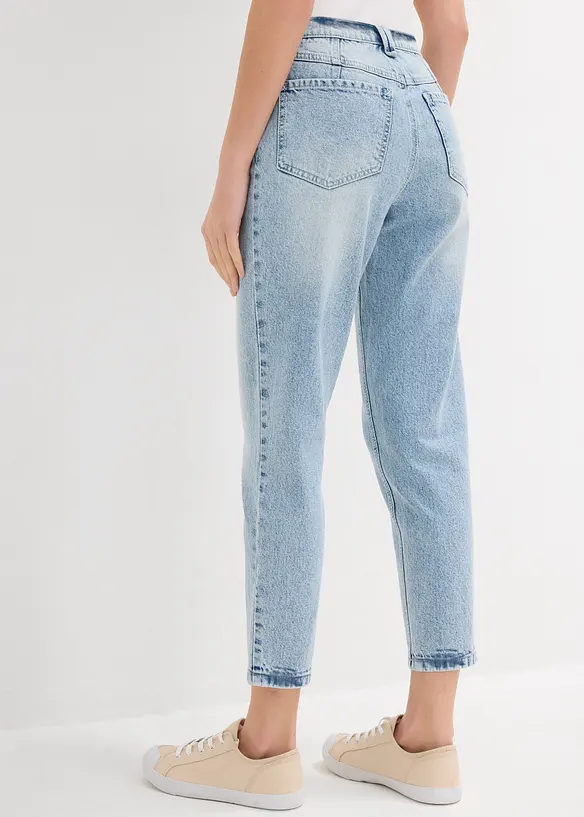 Mom Jeans, High Waist, Low Stretch, cropped, bonprix
