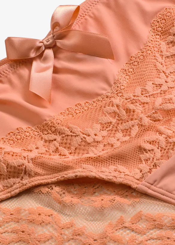 Hipstertrosa med blommig spets, bonprix