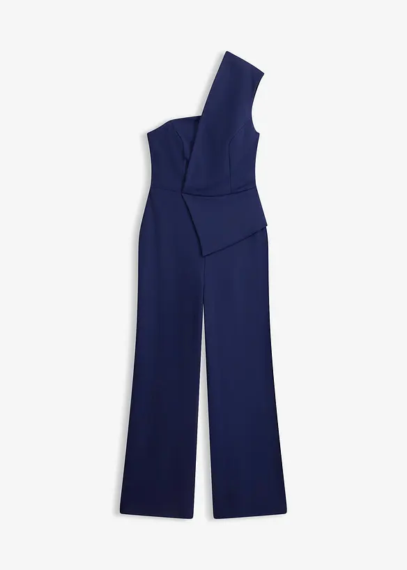 Jumpsuit i kr&auml;pp med struktur, bonprix
