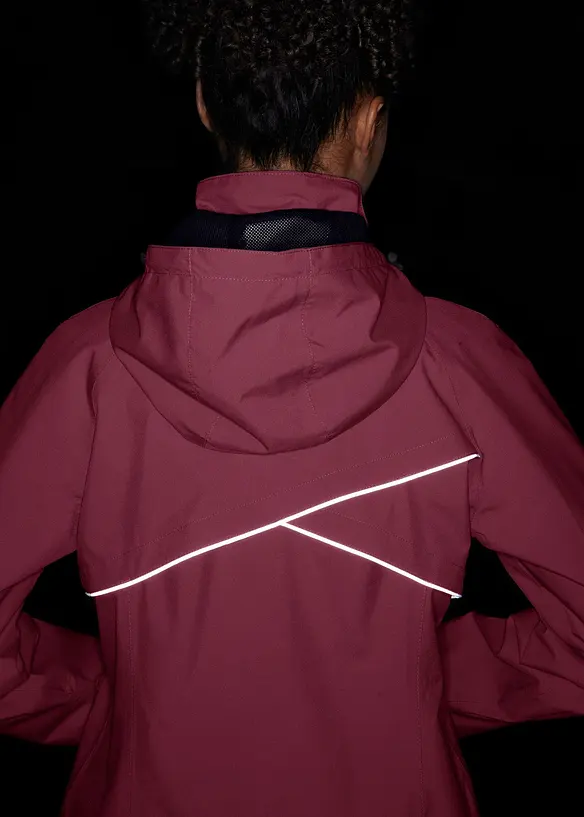 Vattent&auml;t funktionsjacka med reflexdetaljer, bonprix