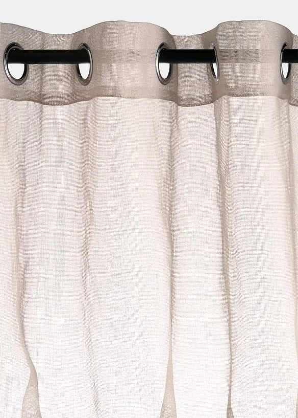 Gardin med tunn n&auml;tstruktur (1-pack), bonprix