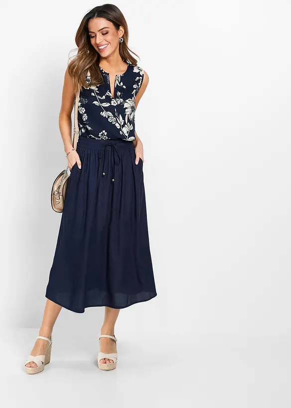 Maxikjol i viskos, bonprix