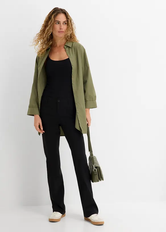 Stretchig bengalinbyxa i bootcutmodell, bonprix