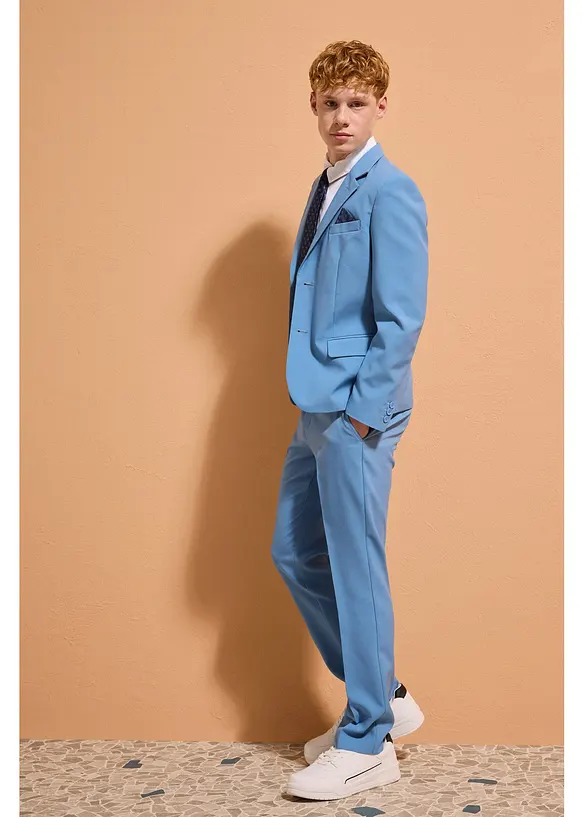 Kostym (4 delar) med skjorta och slips, bonprix