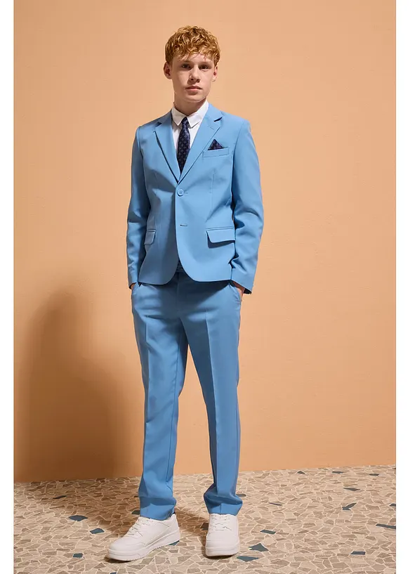 Kostym (4 delar) med skjorta och slips, bonprix