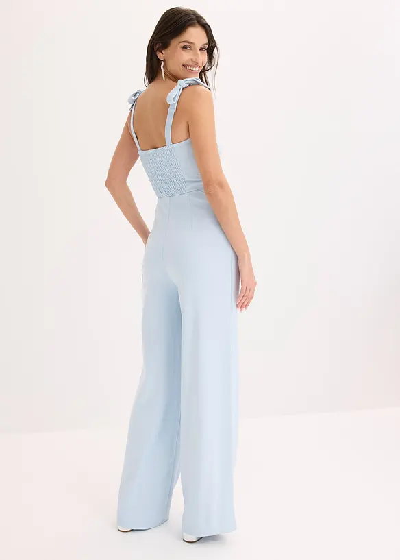 Jumpsuit med axelband som knyts, bonprix