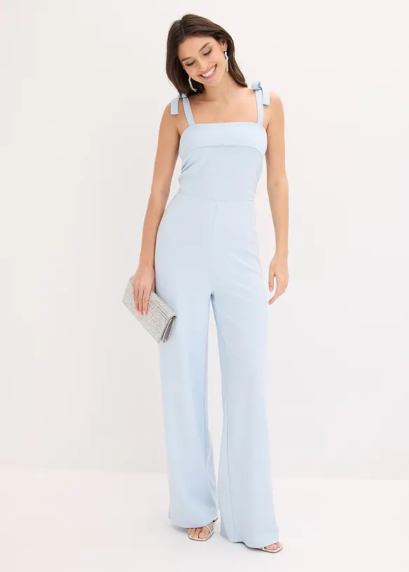 Jumpsuit med axelband som knyts, bonprix