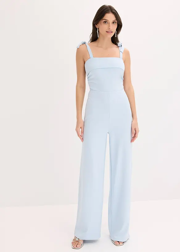 Jumpsuit med axelband som knyts, bonprix