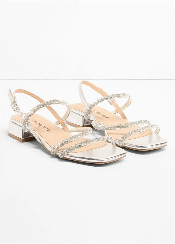 Sandal med glitterstenar, bonprix
