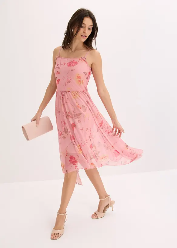 Jerseykl&auml;nning i skir mesh, bonprix