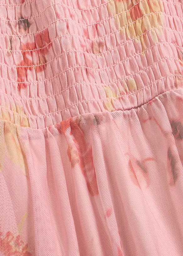 Jerseykl&auml;nning i skir mesh, bonprix