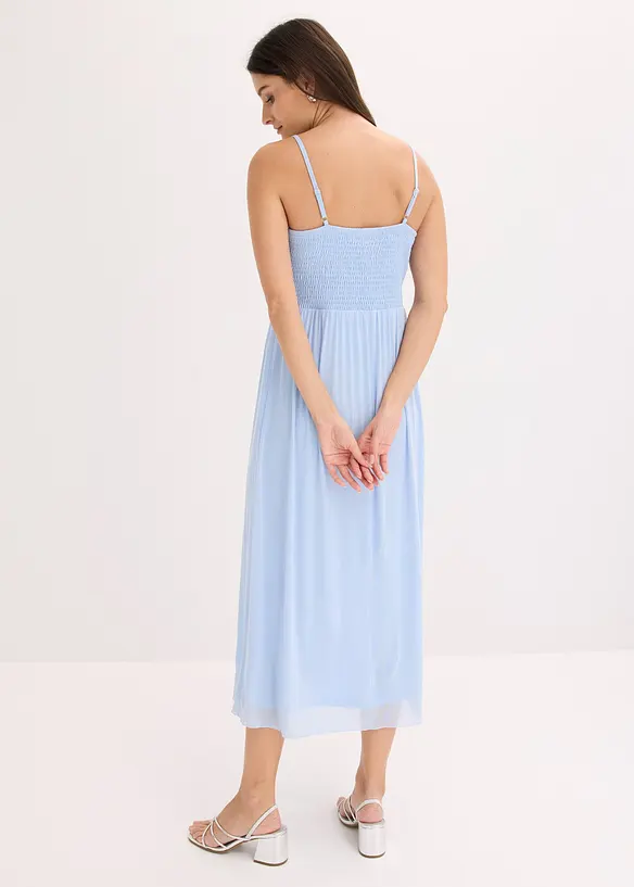 Jerseykl&auml;nning i skir mesh, bonprix