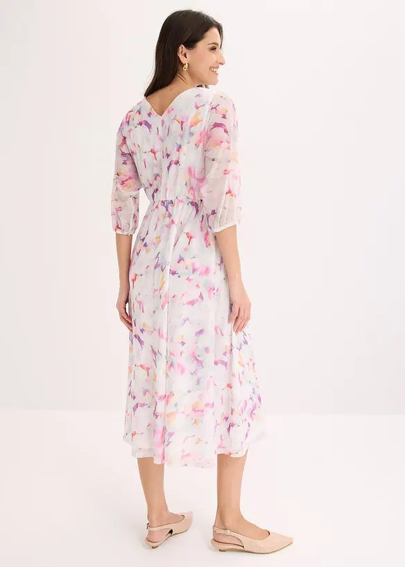 Jerseykl&auml;nning i skir mesh, bonprix