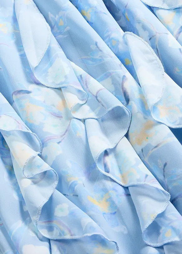 Maxikjol i tunn chiffong, bonprix