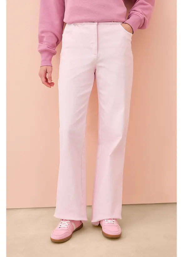 Palazzobyxa med h&ouml;g res&aring;rmidja, bonprix