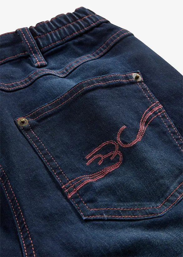 Straight Jeans Mid Waist, med bekv&auml;m midja, bonprix