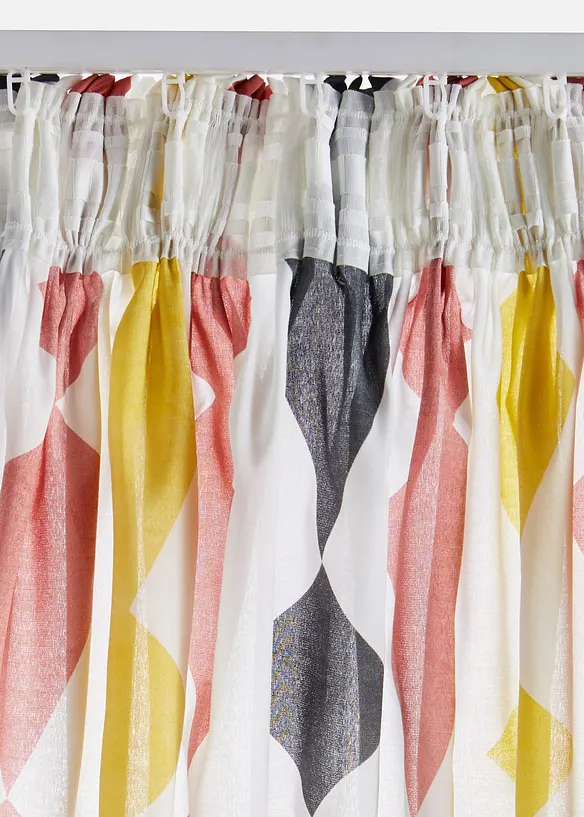 Gardin i &aring;tervunnen polyester (1-pack), bonprix