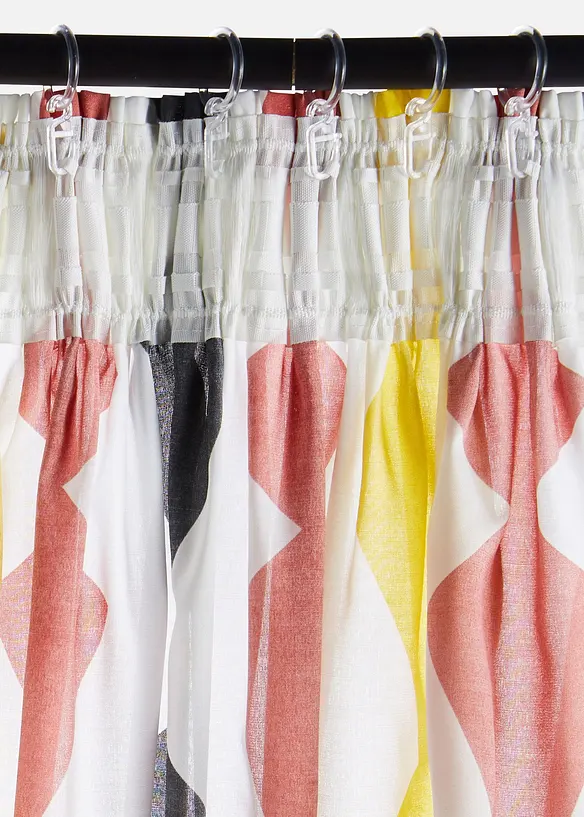 Gardin i &aring;tervunnen polyester (1-pack), bonprix