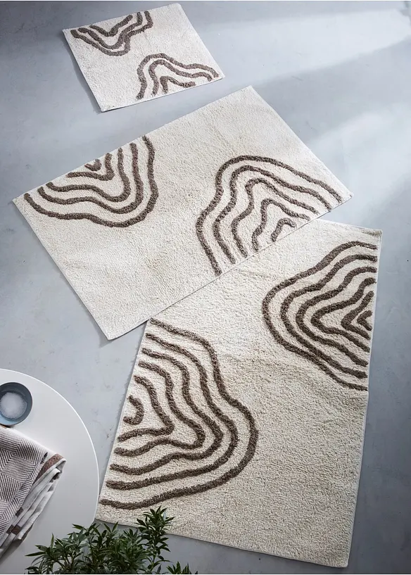 Badrumsmatta med grafiskt m&ouml;nster, bonprix