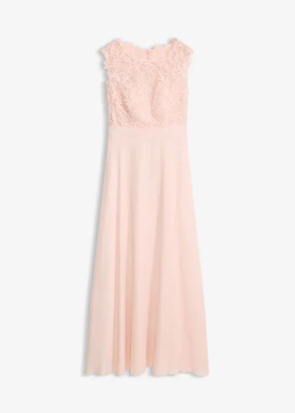 L&aring;ng aftonkl&auml;nning med spets, bonprix