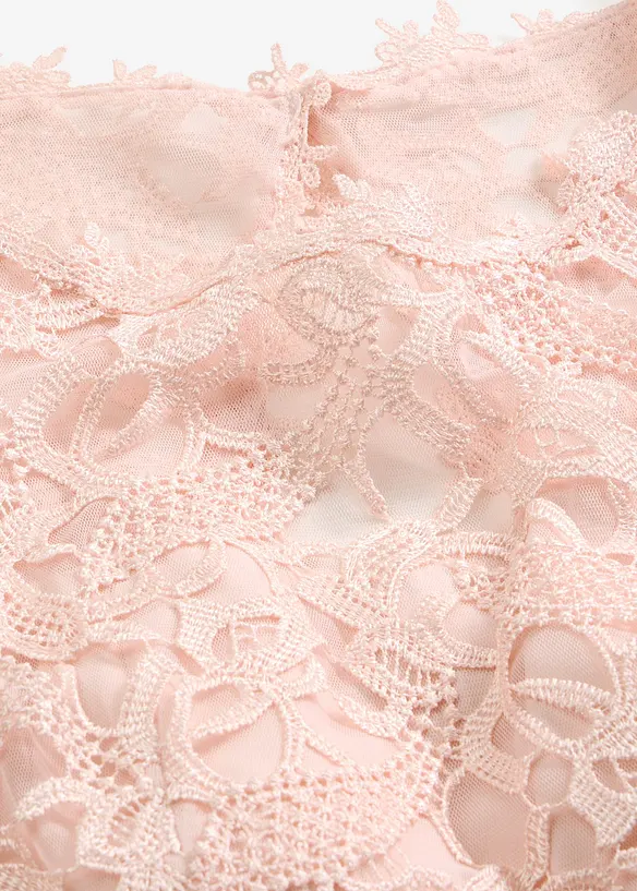 L&aring;ng aftonkl&auml;nning med spets, bonprix