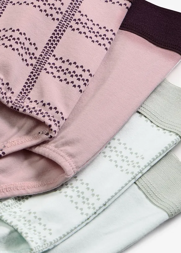 Midjetrosa med ekologisk bomull (4-pack), bonprix