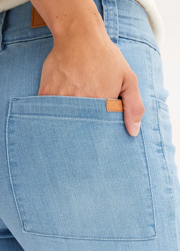 Straight Jeans High Waist, Stretch, bonprix