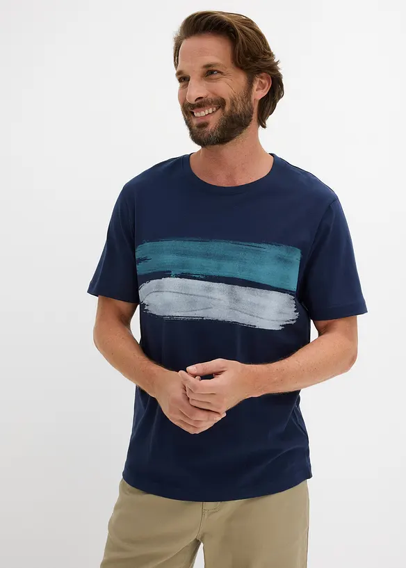 T-shirt av ekologisk bomull (2-pack), bonprix