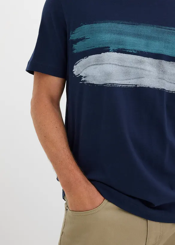 T-shirt av ekologisk bomull (2-pack), bonprix