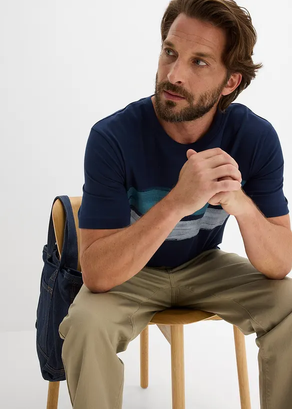 T-shirt av ekologisk bomull (2-pack), bonprix