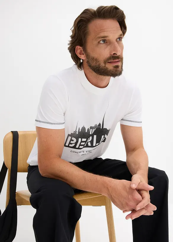 T-shirt i ekologisk bomull, bonprix