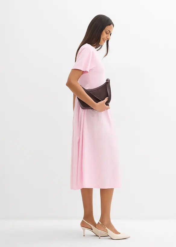 Mellanl&aring;ng kl&auml;nning i ren bomull, bonprix