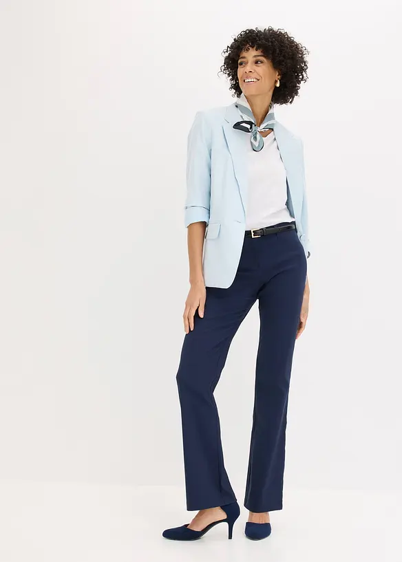 Stretchbyxa i bootcutmodell, bonprix