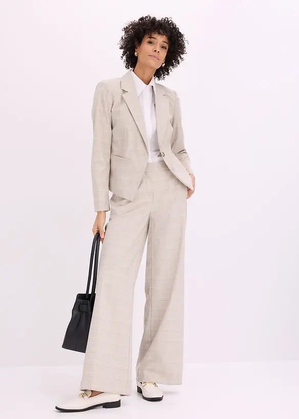 Glencheckrutig kavaj, bonprix