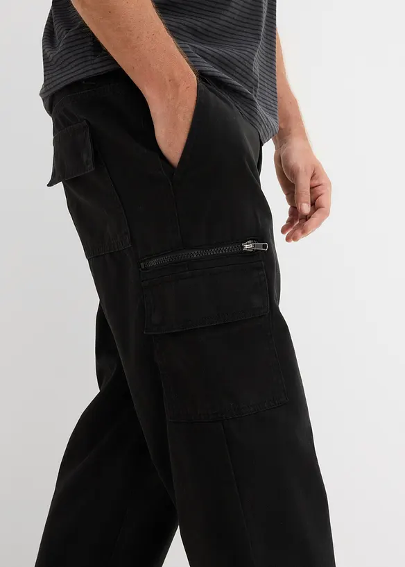 Cargobyxa i 3/4-l&auml;ngd med res&aring;rmidja, bomull, bonprix